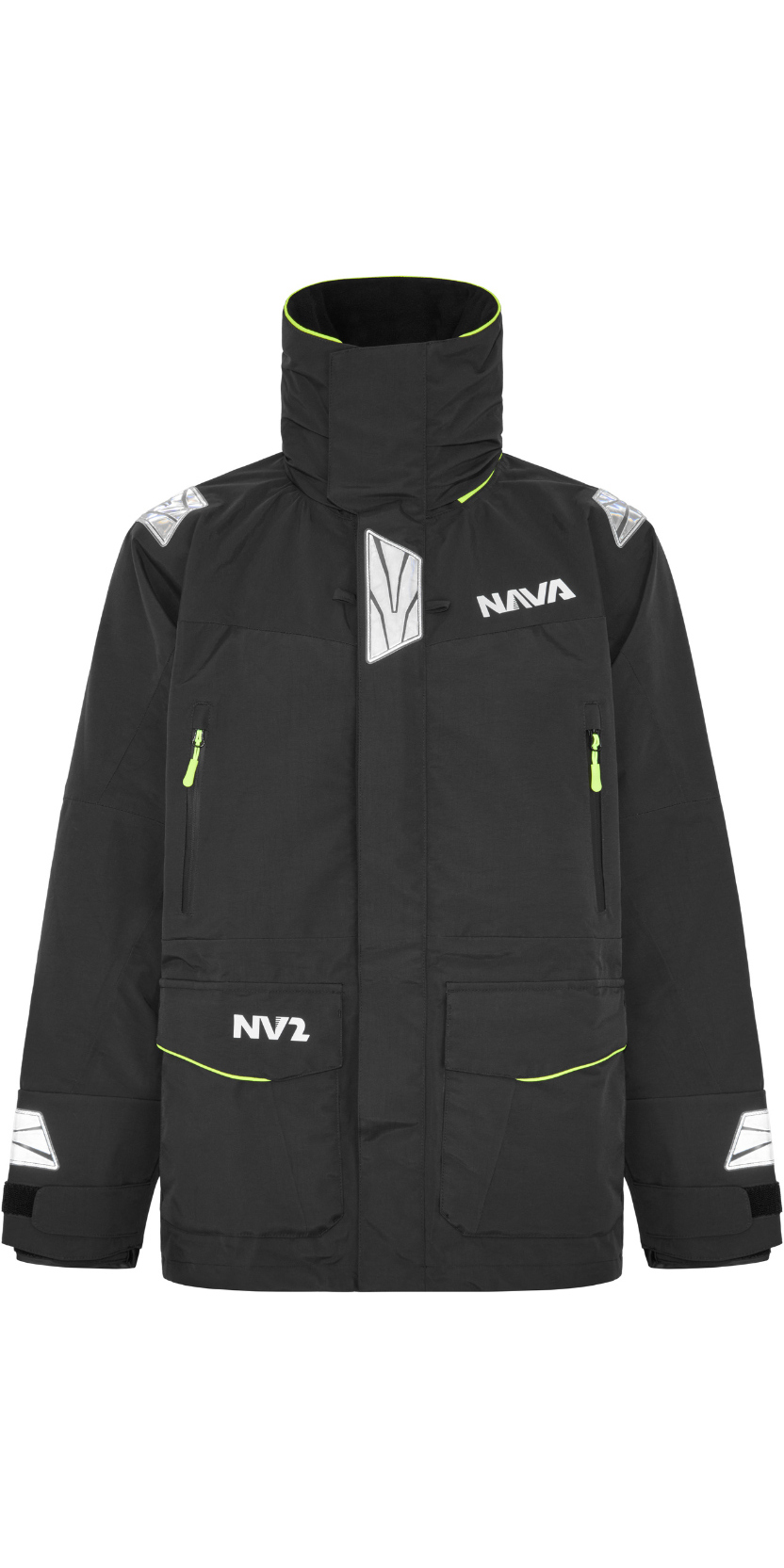 2025 Nava Performance Mens NV2 Sailing Jacket NAVANV2J01 - Black